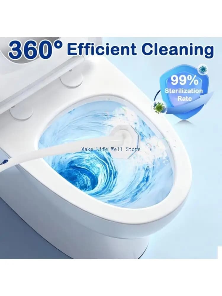 Long Handle Toilet Bowl Brush Toilet Washing Brush with Replaceable Brush Head