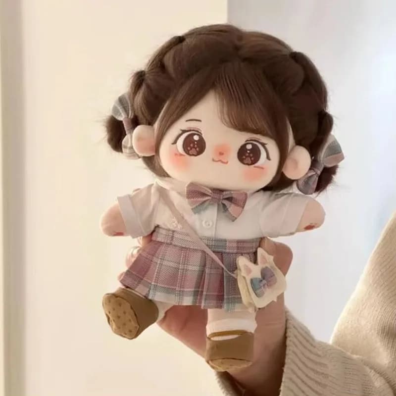 Bambole di cotone Kawaii da 20 cm, peluche anime personalizzabili, figura Miaomiao nuda, bambola indossabile con vestiti, regali.