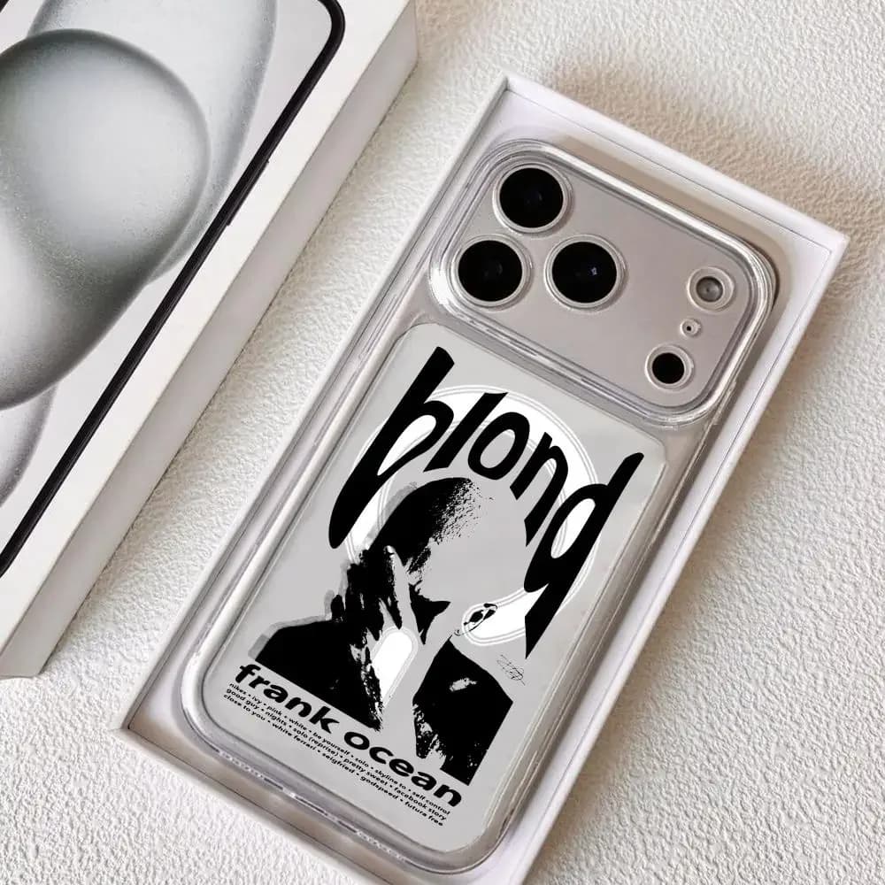 Singer Frank Blonde Oceans Hot Phone Case For IPhone 17 16 15 Pro Max Plus With Magnetic Crystal Clear Case Wireless Charge
