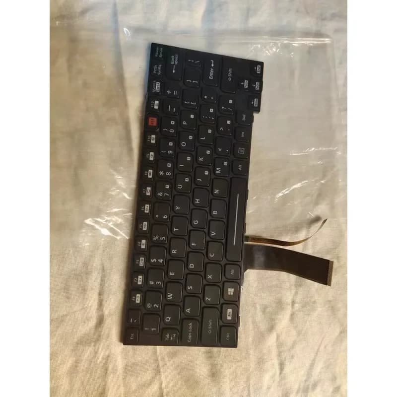 Original Genuine Black Frame Notebook with Built-in Keyboard and Backlight for Panasonic CF-20