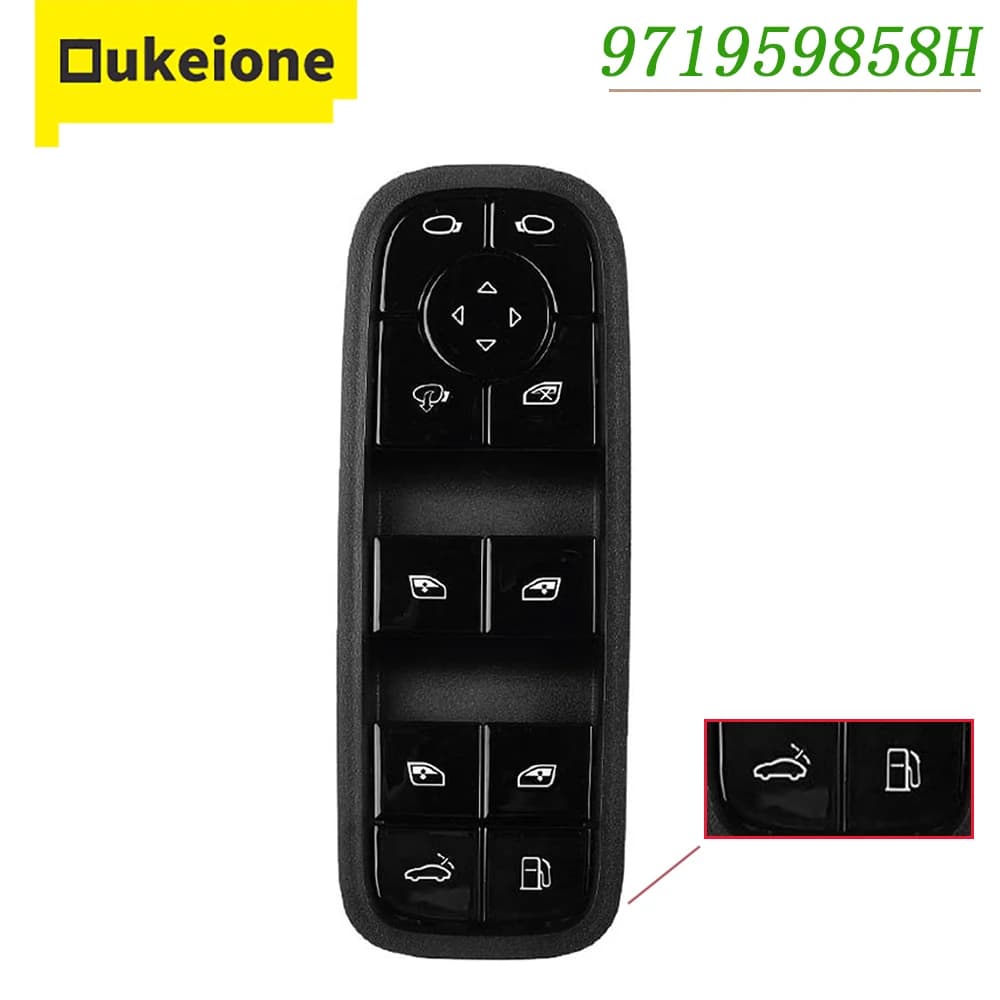 Pulsante del regolatore dell'alzacristallo elettrico 971959858H per Porsche Cayenne 92A Turbo S Panamera 971 4 E-Hybrid