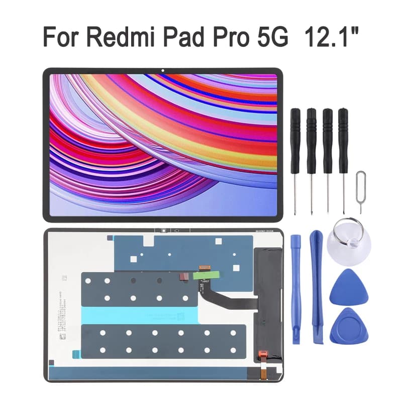 Schermo LCD da 12,1 pollici 120Hz per Xiaomi Redmi Pad Pro 5G Tablet Display LCD e Touch Screen Digitizer, riparazione parte di ricambio