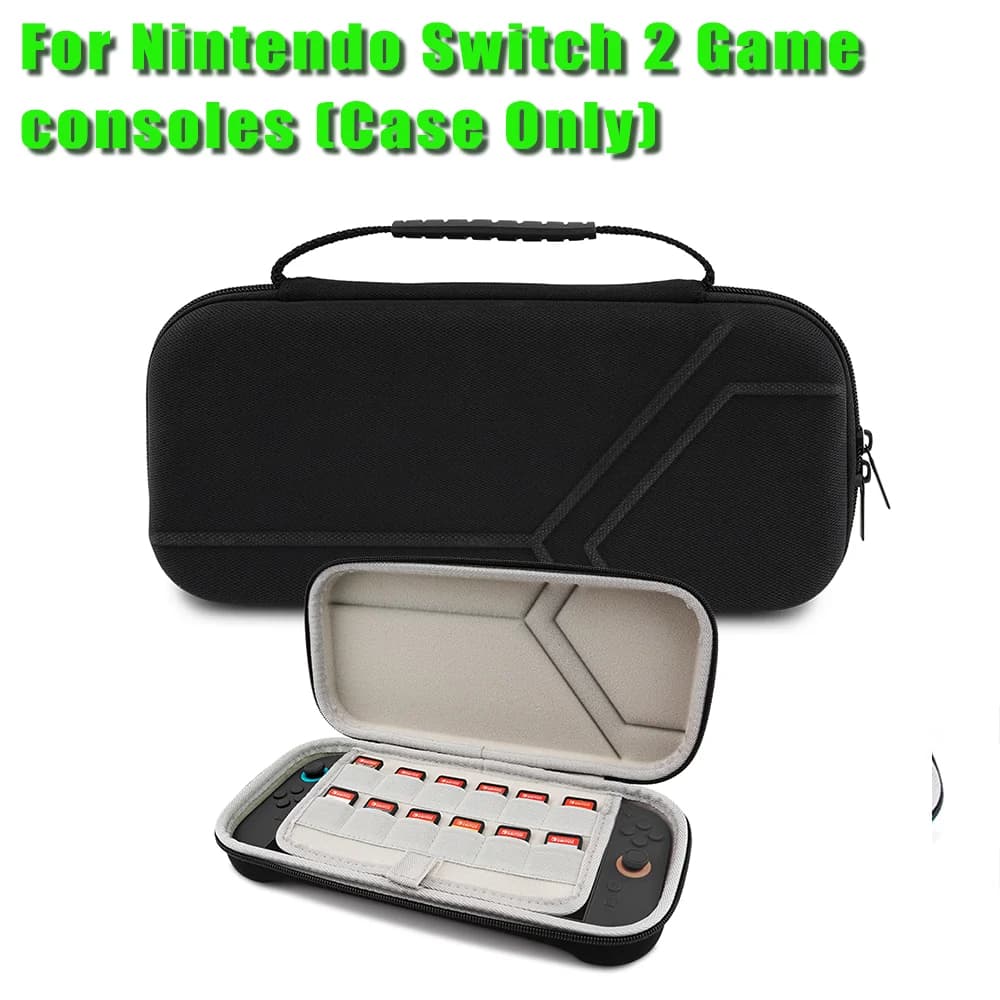 Custodia rigida per il trasporto Borse portaoggetti per console di gioco Switch 2 Accessori Custodia da viaggio Custodia antiurto esterna a prova di caduta per NS 2