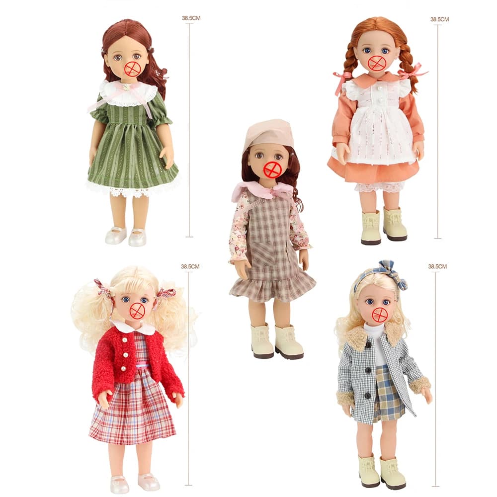 Abito da bambola da 15 pollici, vestito alla moda, gonna squisita, regalo per bambola amata, regalo di Natale per bambina (solo C)