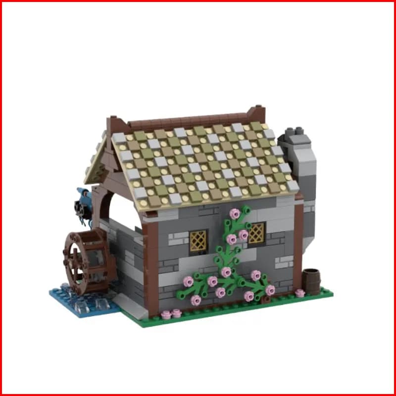 Nuovo prodotto, disponibile: Set di blocchi da costruzione architettonici medievali MOC da 550 pezzi, blocchi da costruzione a piccole particelle, educati