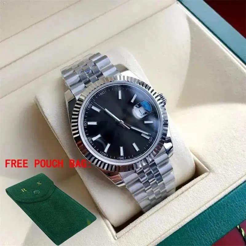New Automatic Luxury Men's and Women's Watch, Stainless Steel With Sapphire Glass, Trendy