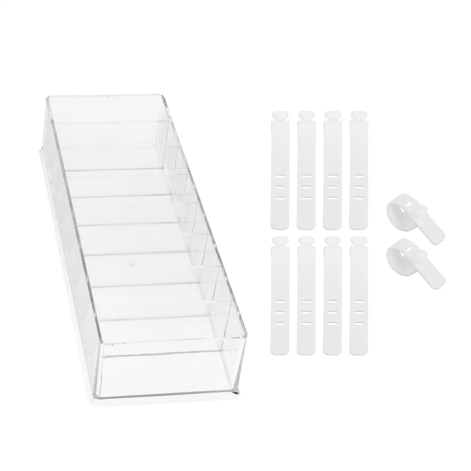 10 Pack Cable Ties 3 Holes White Fastening Cable Strap Holder for