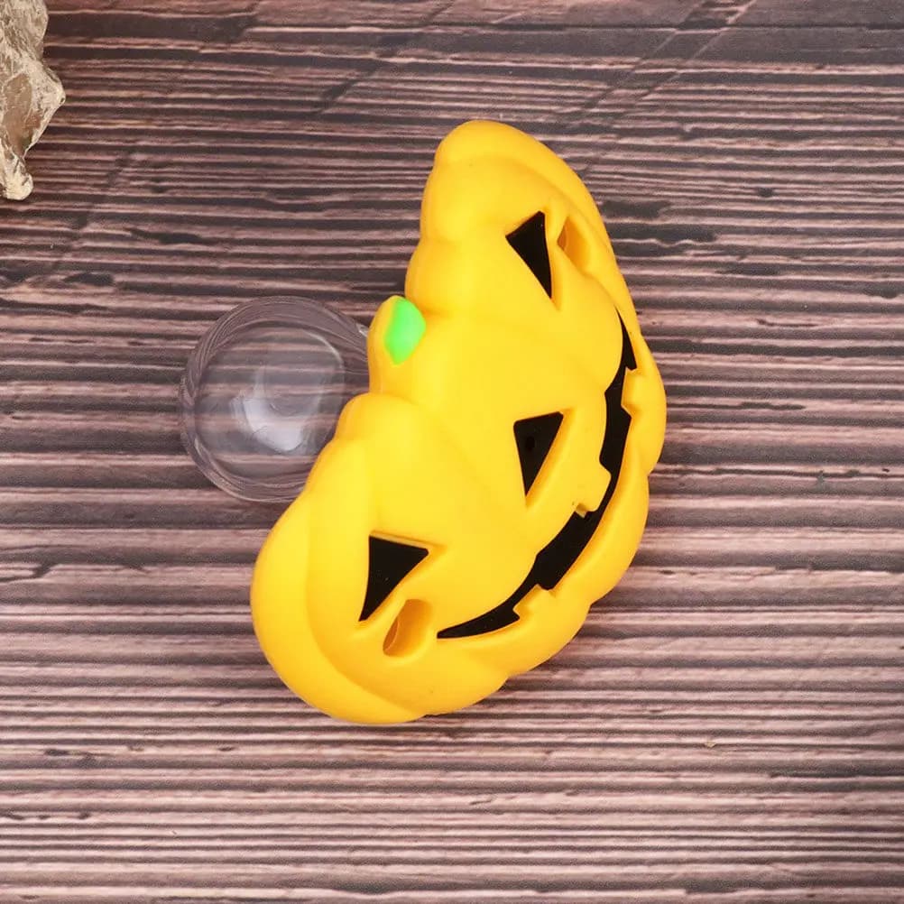 4 Pezzi Ciucci per Neonati a Forma di Zucca per Halloween, Ciuccio Massaggiagengive in Silicone Sicuro per Neonati Maschi e Femmine, Sollievo Dentale