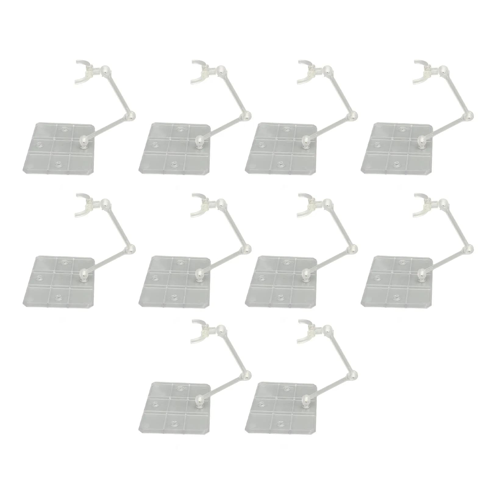 10 set Action Figure Stand acrilico trasparente Anime Figure espositore supporto Base