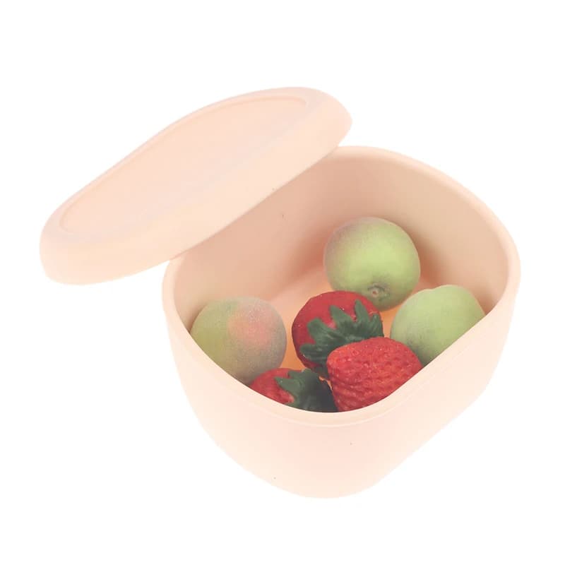 Scatole Bento in silicone da 200/300/600 ml Contenitore per il pranzo Contenitore per il pranzo a prova di perdite, BPA, Lavabile in lavastoviglie