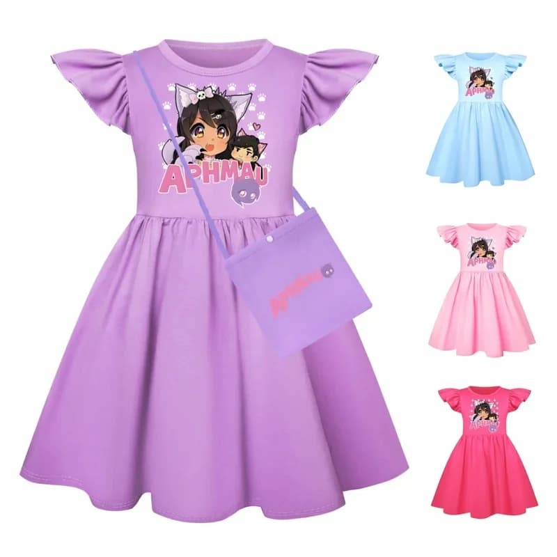 ren Fly Sleeve Casual Dress APHMAU Cosplay Princess Dresses Fashionable trend dress Birthday Vestidos Gift