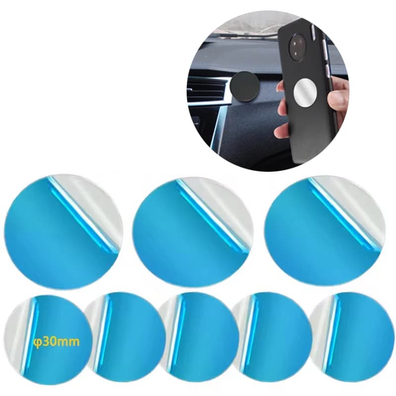 Lamiera di ferro per disco con piastra metallica da 30 mm per supporto magnetico per telefono cellulare per supporti magnetici per telefono per auto