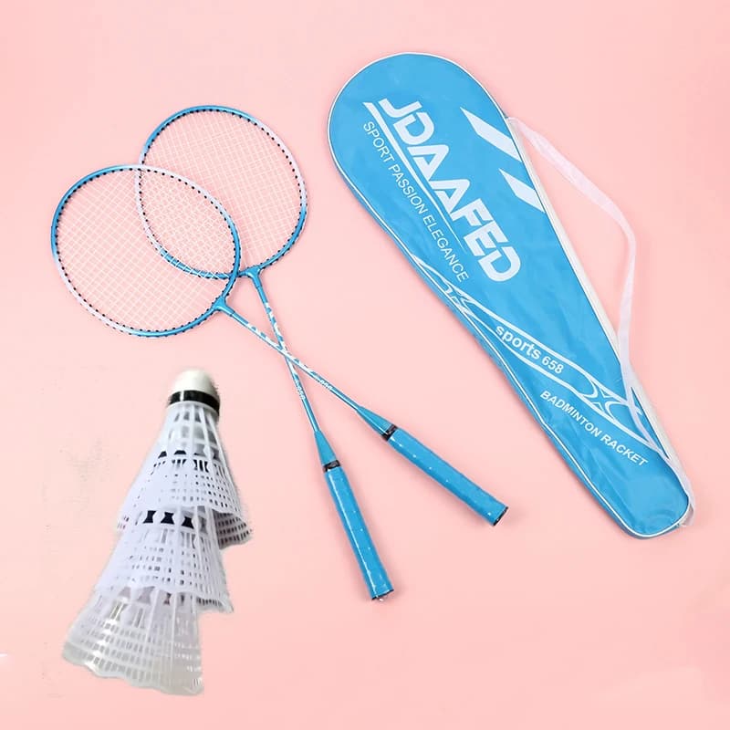 Racchetta da Badminton per Adulti, Racchetta Divisibile in Ferrolega per Principianti e Studenti, Racchetta da Badminton per Esterni