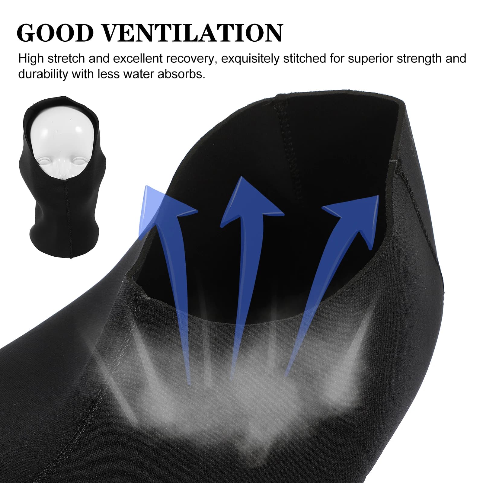 Cappuccio Subacqueo Premium in Neoprene, Copertura Completa per la Testa, per Immersioni, Snorkeling, Surf, Nuoto, Protezione dal Caldo e dai Raggi UV, Sport Acquatici