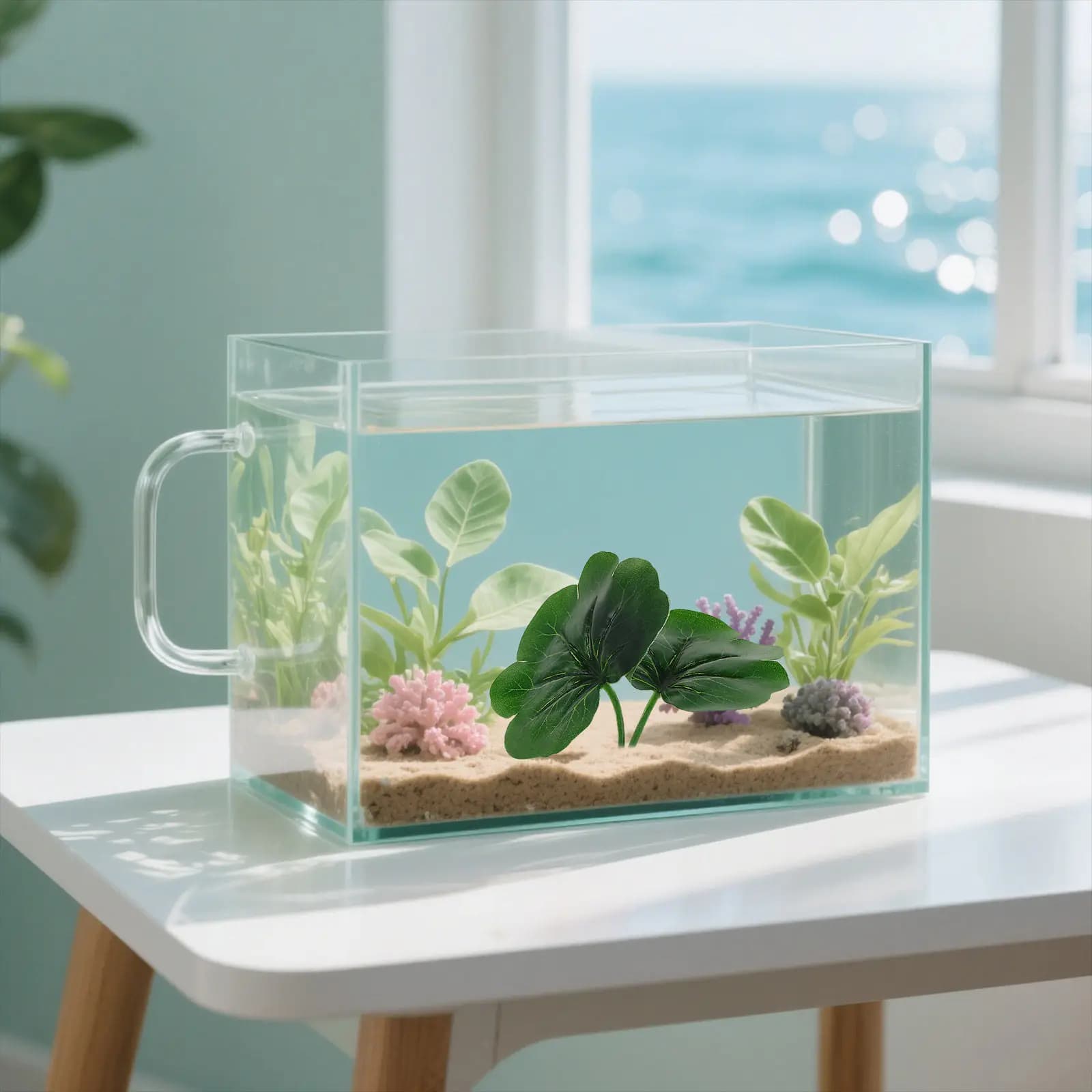 10pcs Betta Fish Leaves Hammock Artificial Aquarium Plants Fish Tank Decor Leaf Pad Suction Cup Betta Resting Bed Spawning