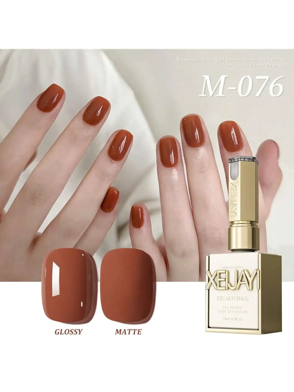 1pc 15ML smalto gel arancione non profumato Soak Off Formula UV LED, tonalità verdi popolari, regalo perfetto per la primavera