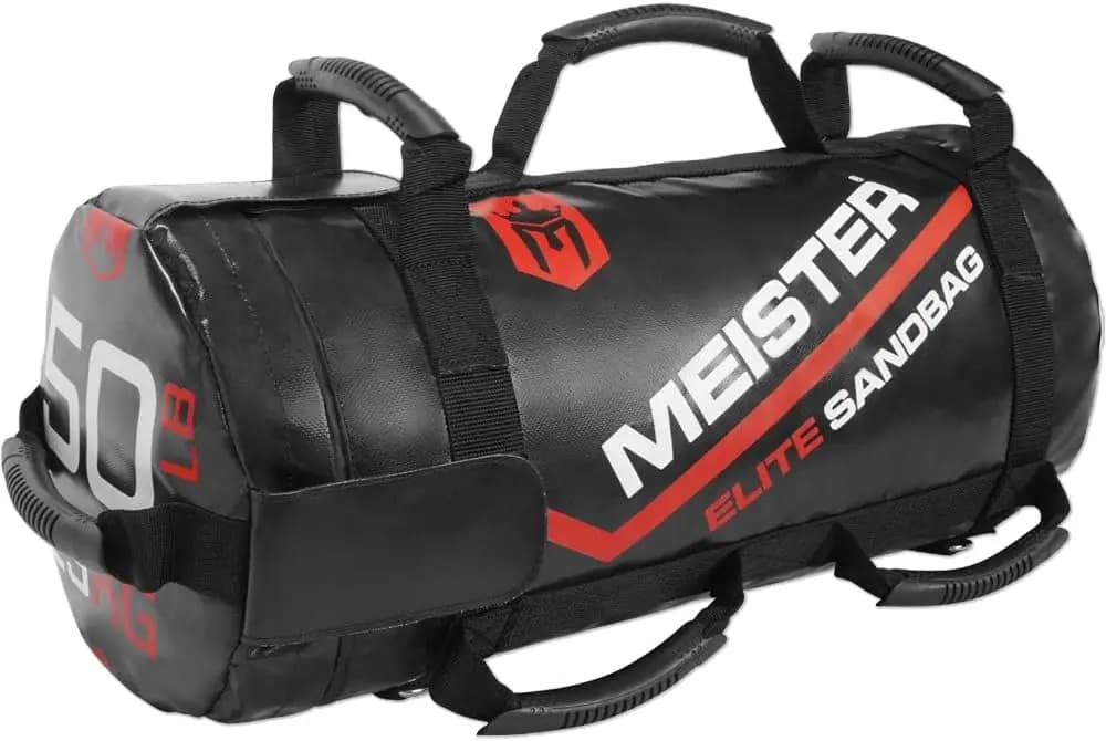 50-pounder fitness sandbag with 3 removable kettlebells for Elite home workouts