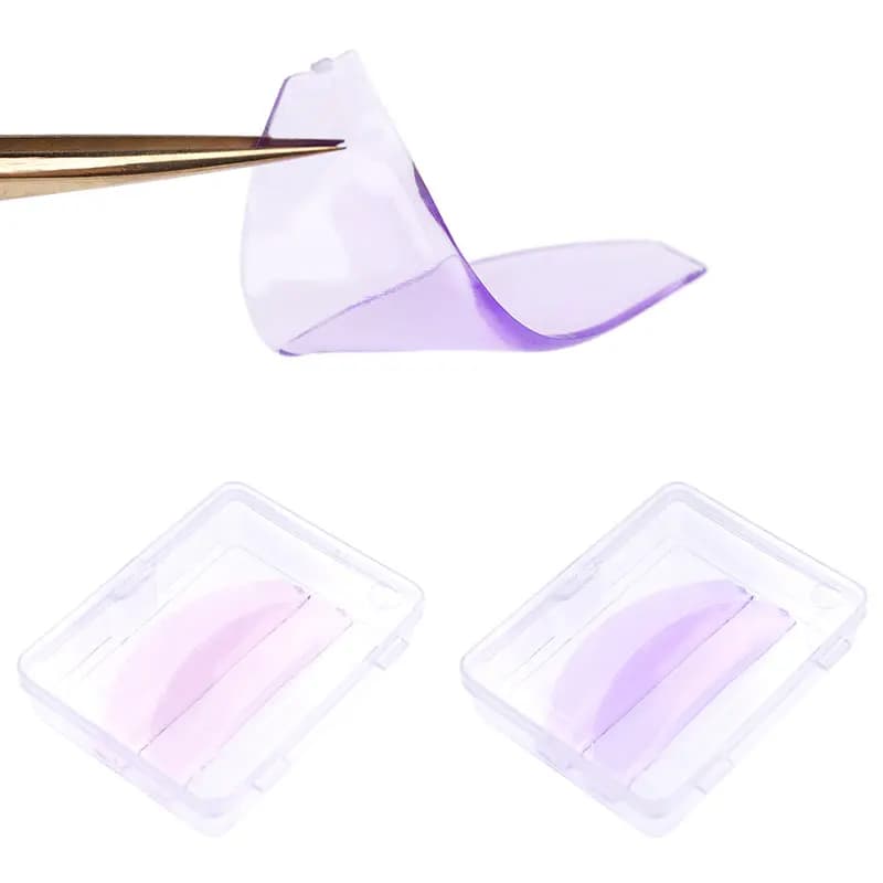 1 Silicone Bearings Paio for Permanent Eyelash, Soft, for Lifting and Modeling, Self-adhesives, 3D Curling Accessories, Makeup Tools