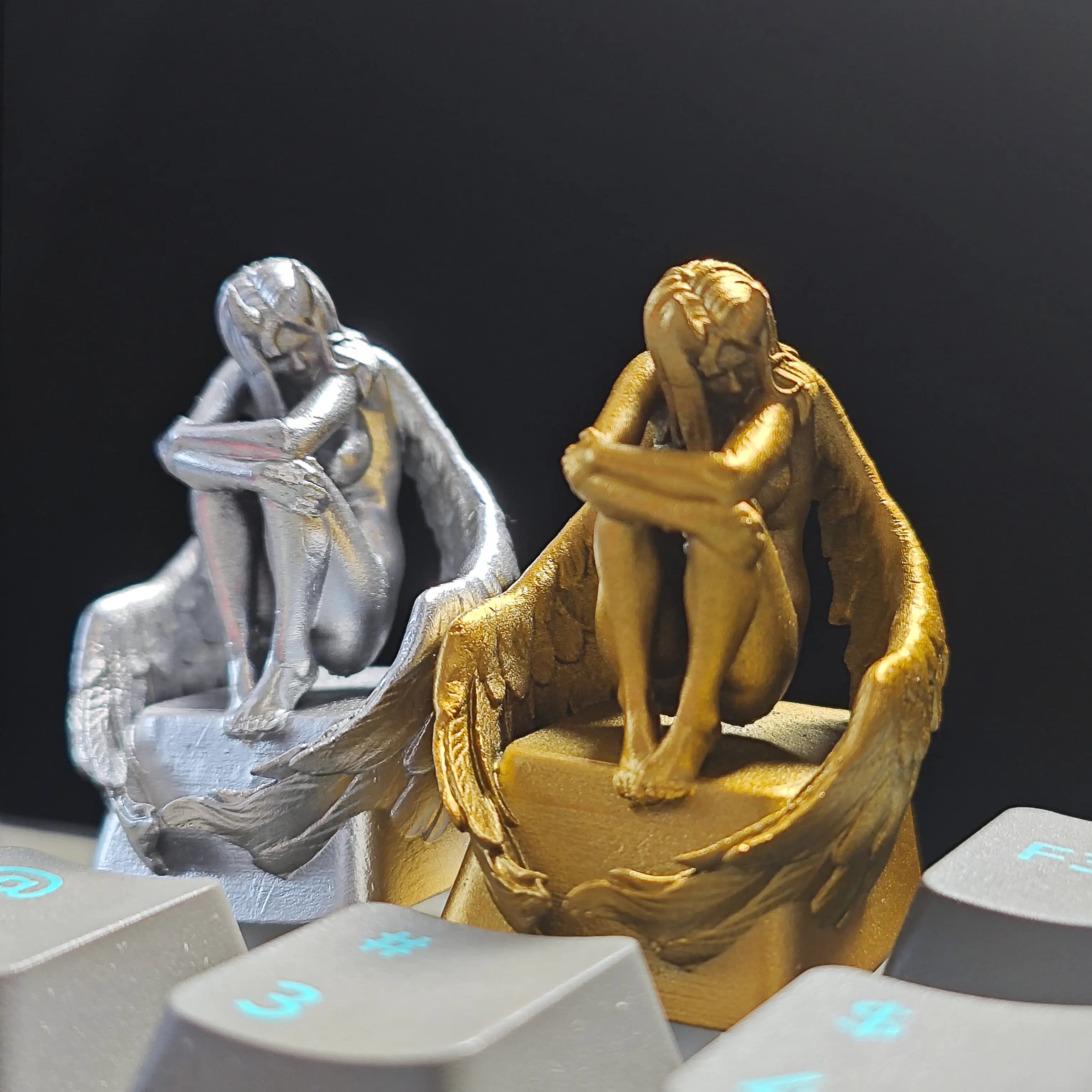 Celestial Deity Themed Keycap Resin Custom Original Handmade Art Artisan Keycaps for Mechanical Keyboard Personality Accessories