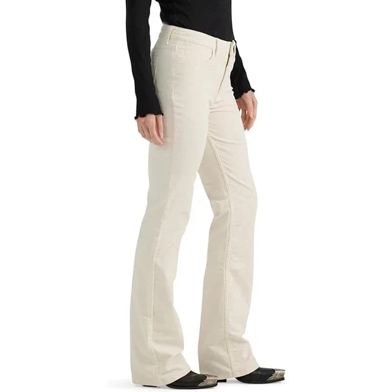 Jeans a gamba dritta firmati femminili Pantaloni in denim elasticizzati chic da donna Pantaloni economici a vita alta beige grigi moda classica da donna