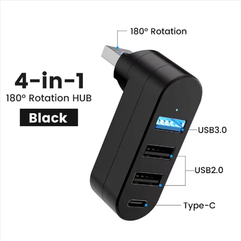 Per PC Per COMPUTER Laptop USB 3.0 Hub Splitter a 4 porte Convertitore HUB Espansore Estensore multiplo multi-rete