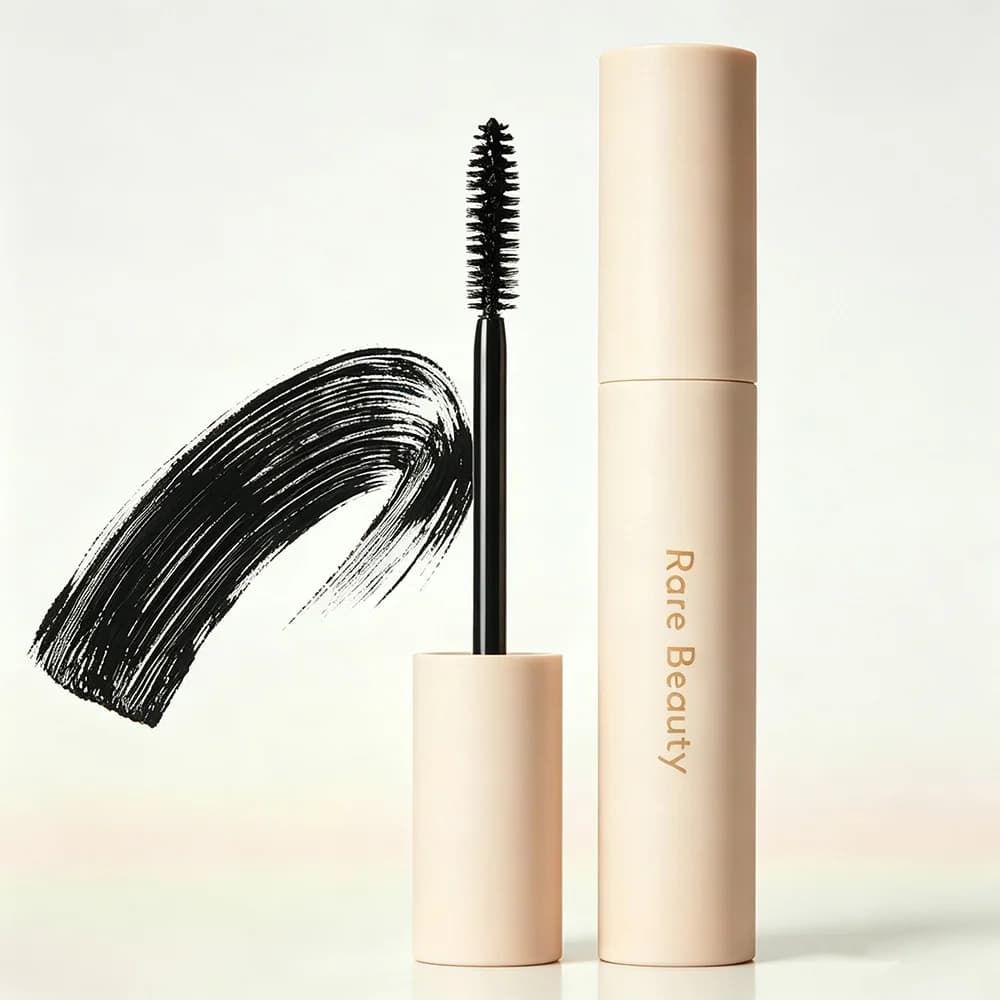 Rare Beauty Strong Stretch Lash Gel Mascara Volumizzante Effetto Completo con Scovolino Sottile per Allungare e Infoltire le Ciglia