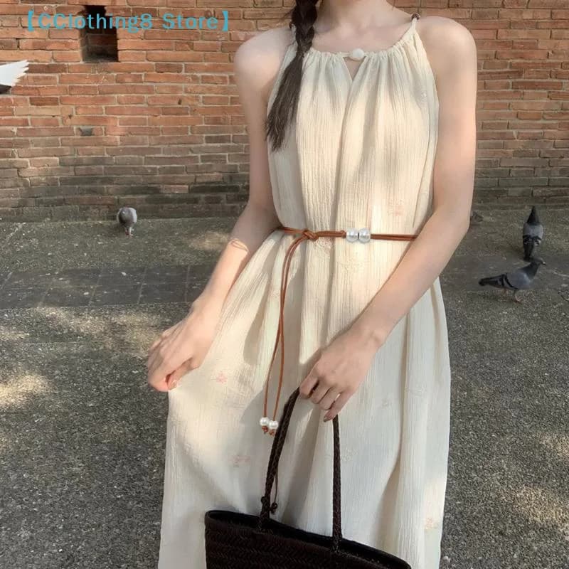 Round Leather Rope Thin Belt Waist Chain Women Decorative Knotted Waist Rope Decorative Skirt Coat Sweater Strap【AliS8】