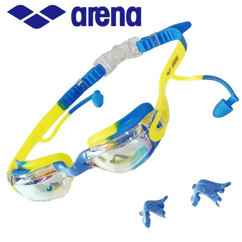 Bambini di età compresa tra 5 ai 13 anni ARENA Occhialini da nuoto professionali Antiappannamento Protezione UV impermeabile Occhiali in silicone Occhiali da competizione