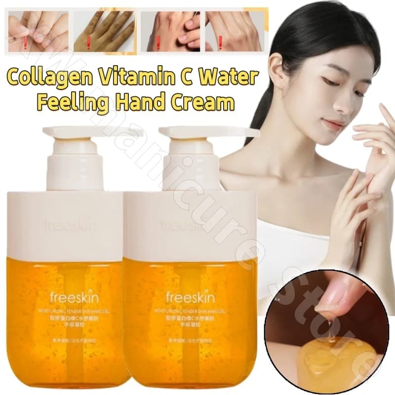 Collagen Vitamin C Sensation of water Cream for the rejuvenating hands Hydrating Cream for the care of the moisturizing hands 310g