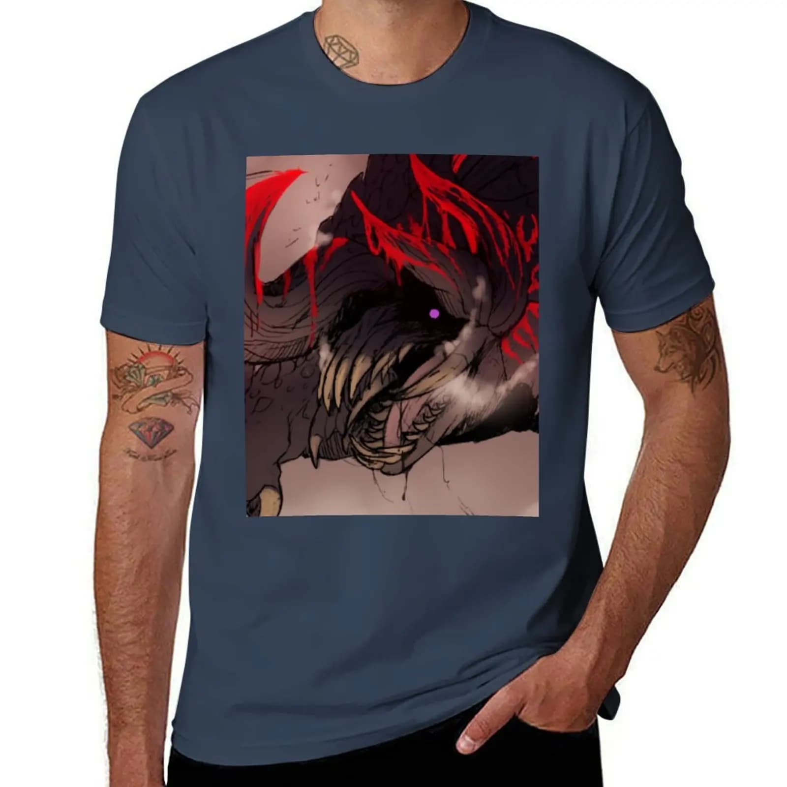 T-shirt Bloodbath Diablos T-shirt in cotone a maniche corte alla moda casual