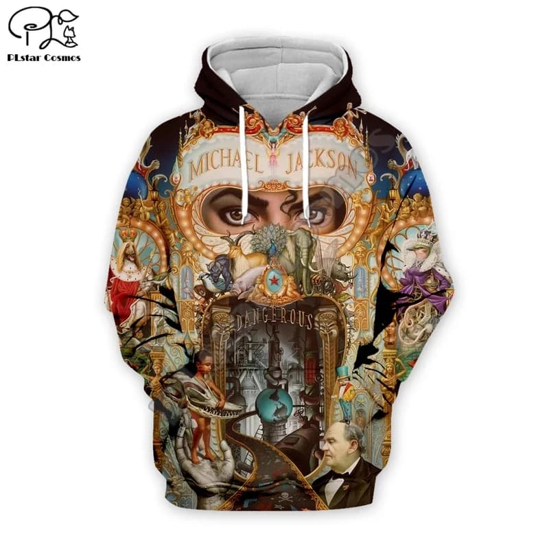PLstar Cosmos PopStar King Singer Michael Jackson Hiphop Streetwear Pullover Unisex 3DPrint Zipper/Hoodies/Felpa/Giacca s-1