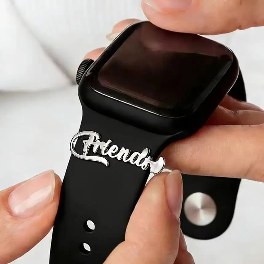 Todorova Ornamento Personalizzato per Cinturino Orologio, Anello Decorativo in Metallo per Accessori Bracciale Smartwatch da 20mm/22mm