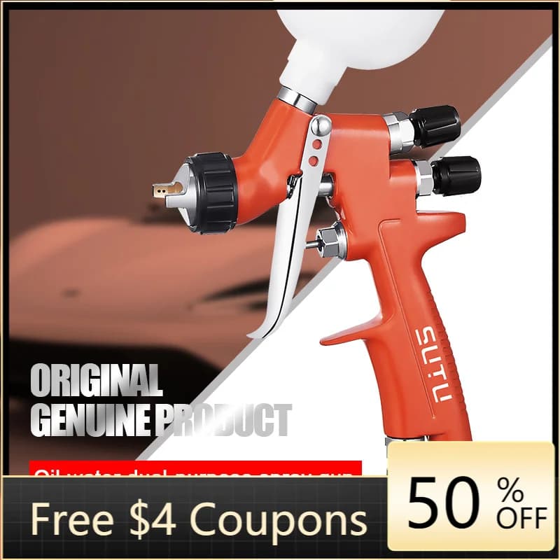 SUTU MINI88 Orange High-Fogging Oil/Water-Based Coating Low-Pressure Air Sprayer