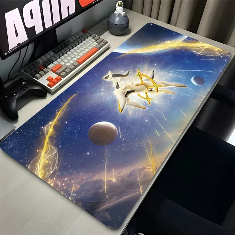 Anime Mouse Pad Accessori da gioco per PC Gamer Cabinet Mousepad XXL P-pokemon Arceus Tappeto per tastiera Ufficio Laptop Tappetino da scrivania in gomma