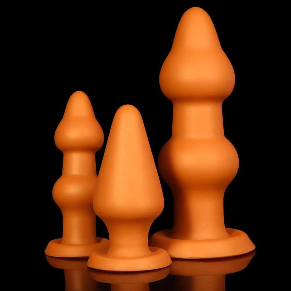 Lungo Enorme Plug Anale 9 Centimetri Grandi Palle Morbido Silicone Butt Plug BDSM Giocattoli Del Sesso per Le Donne Degli Uomini Perline Anali Dildo Massaggio Della Prostata