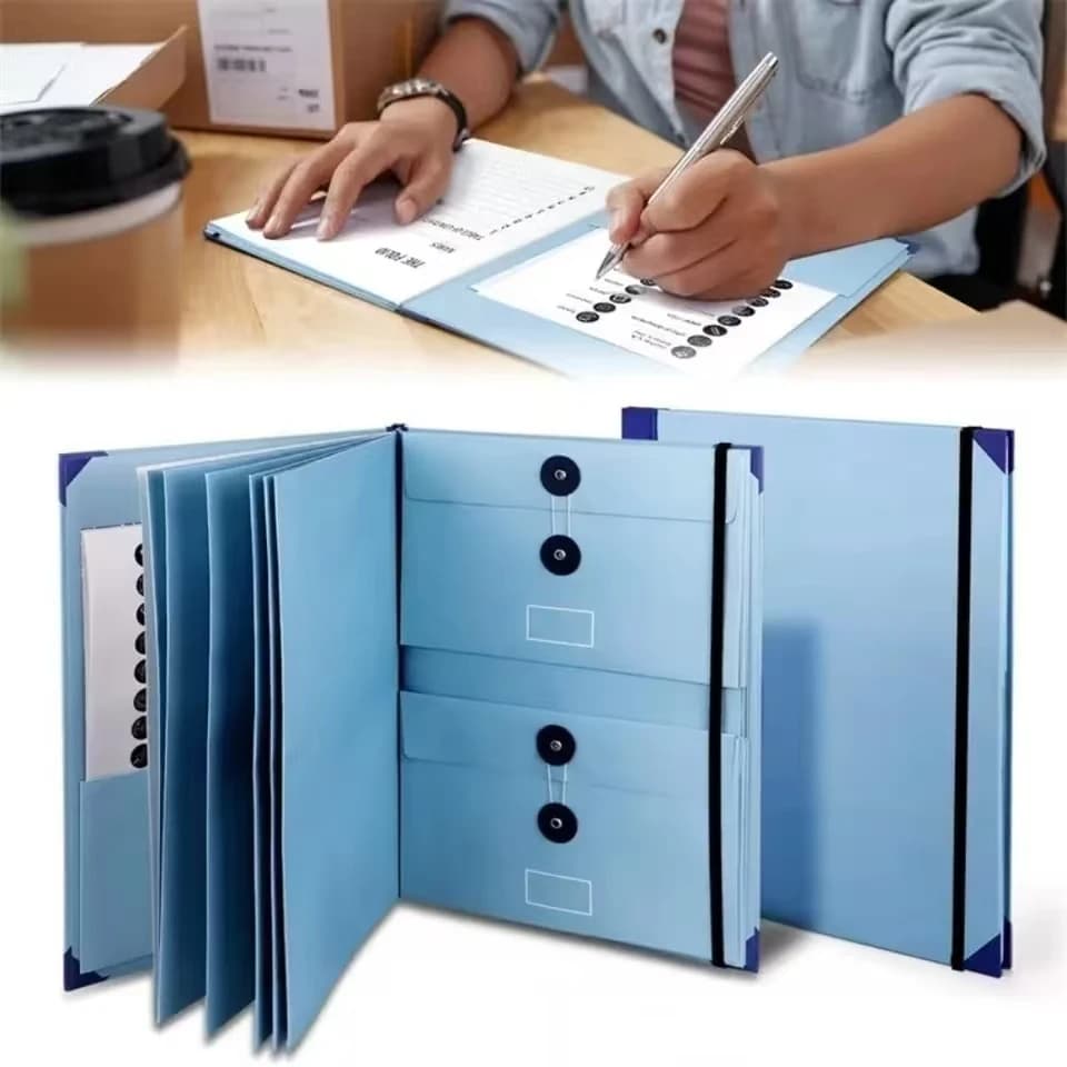 In caso I Go Missing Binder Folio Organizzatore di documenti Tasche per cartelle di file espandibili Organizzatore di documenti per fisarmonica Organo tascabile