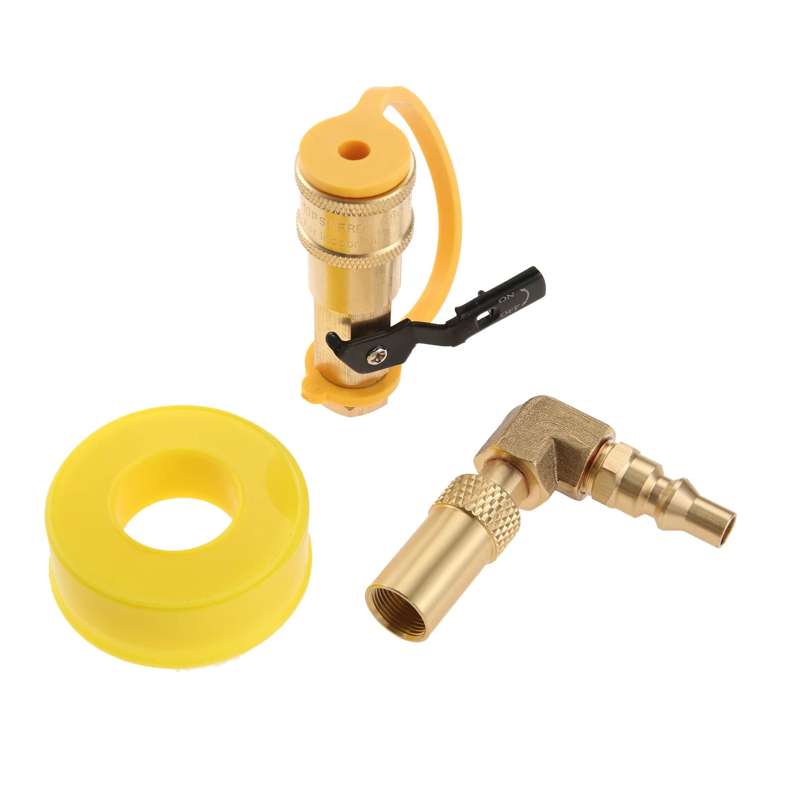 Kit Adattatore a Gomito con Valvola a Connessione Rapida 1/4\" per Fornello da Campeggio Camp Chef Everest Explorer 2 Stansport Eureka