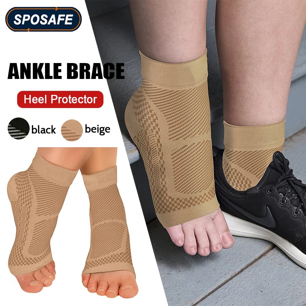Calzino per fascite plantare con manica di compressione per tutore sportivo per tendinite di Achille, dolore articolare, riduce il gonfiore, dolore allo sperone calcaneare