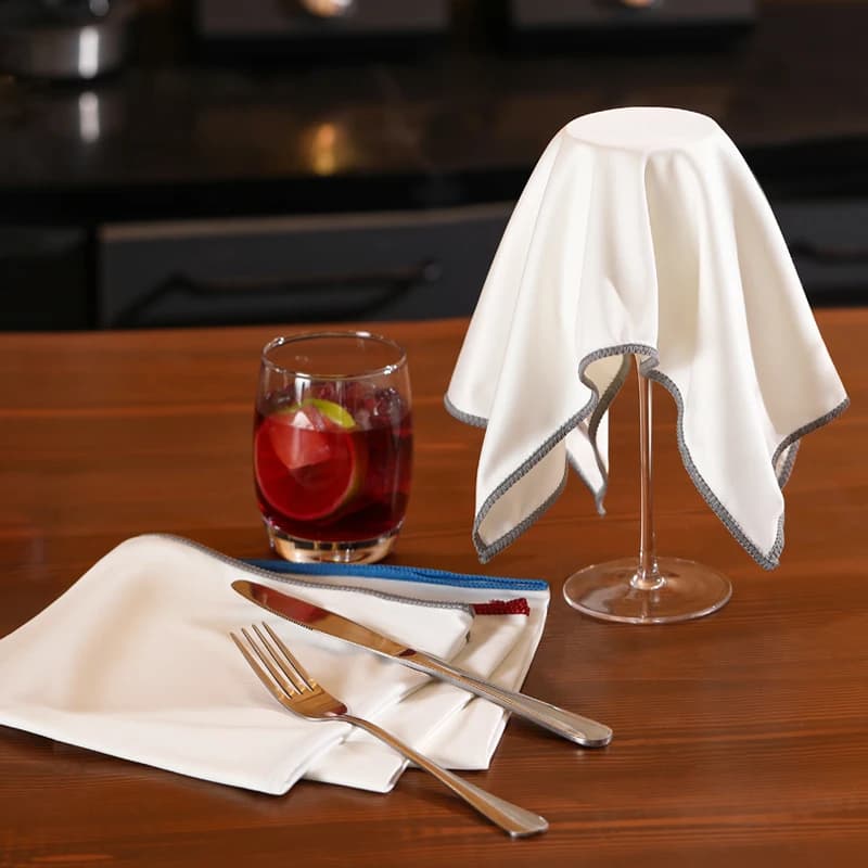 Panno speciale per la pulizia del bicchiere di vino, panno per la pulizia allargato e ispessito, panno speciale per bar e caffetteria dell'hotel, panno per pulire il vetro, panno per pulire le tazze, asciugamano assorbente, straccio per bicchieri di vino rosso