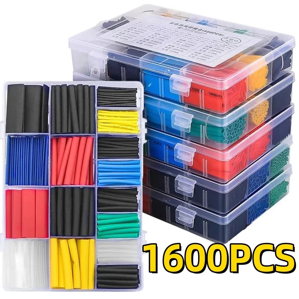 1600/127 pz Tubo Termoretraibile Tube Thermo-existing Winding Kit Termoretrabile Connection Elettrico Guaine Insulating for Wire