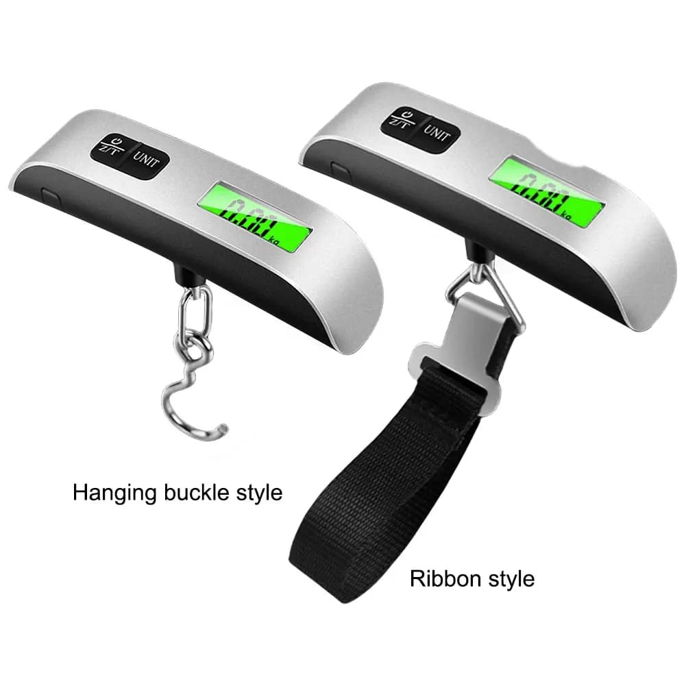 Bilancia Digitale Portatile per Bagagli 50kg/110lb con Display LCD, Bilancia Elettronica Tascabile per Valigie da Viaggio