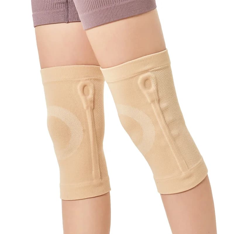 2-piece knee brace Protective knee brace Knee compression sleeve with double side spring stabilizers for menisk scraping