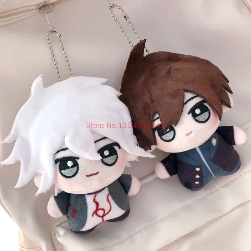 10cm Anime Danganronpa Plush Naegi Makoto Nagito Komaeda Printed Body Soft Adorable Starfish Doll Pendant Keychain Adult Gifts