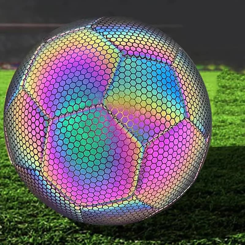 Classico n. Pallone da calcio riflettente 5 TPU: calcio antiscivolo resistente all'usura di alta qualità per partite e allenamento