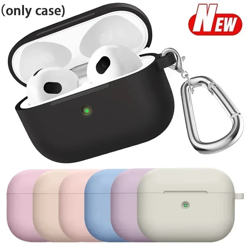 Copertine per auricolari in silicone morbido per Apple airpods 3/4 custodia Cuffie protettive airpods4/3 Custodie per Airpods Pro 2 Accessori