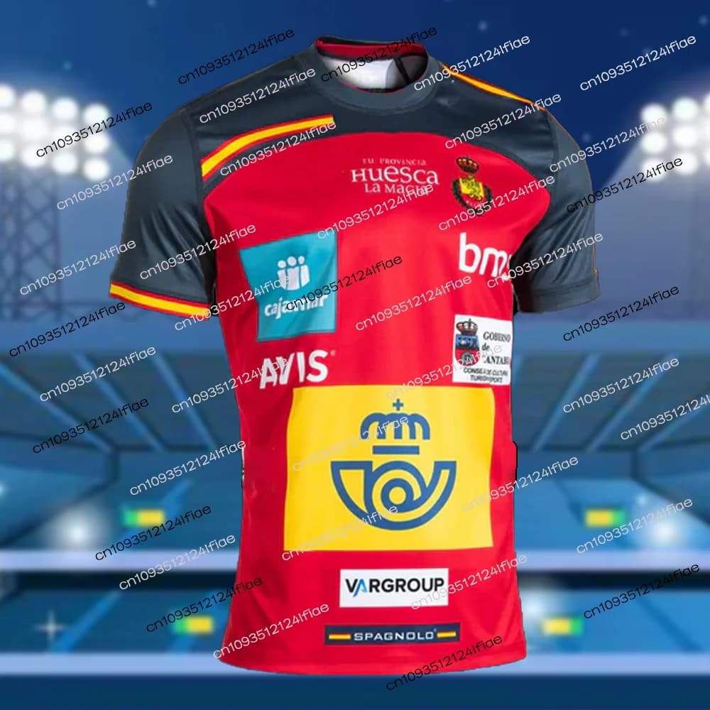Maglia da Pallamano RFEBM Spagna 2026 per Uomo e Bambino, T-shirt da Allenamento Sportivo, Kit Speciale per Tifosi