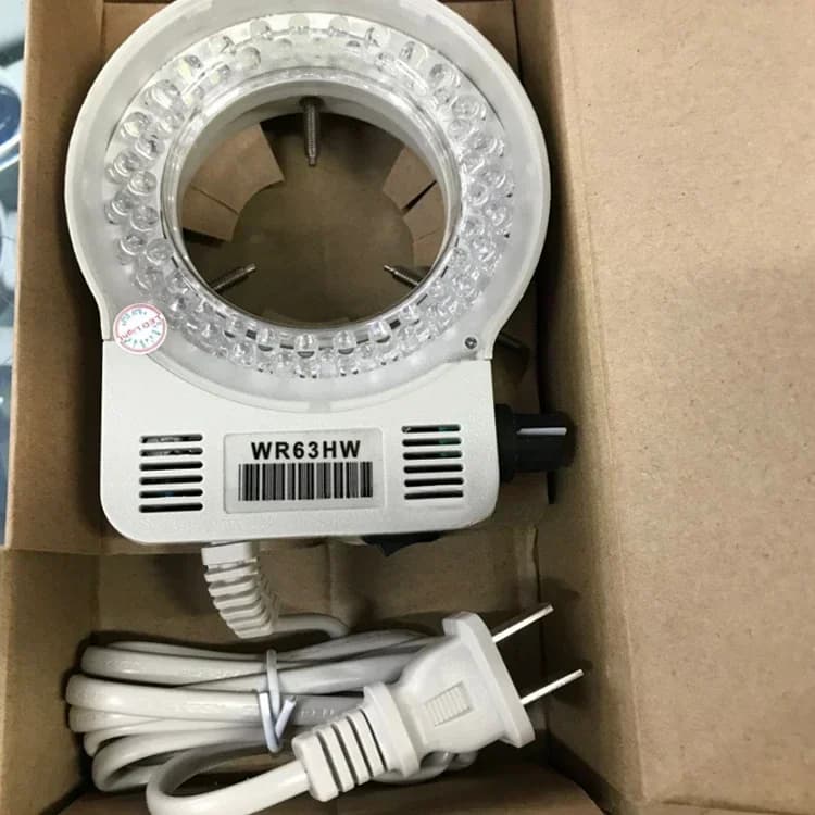 2 Microscopio a sorgente regolabile TY63HW Anello LED Microscopio monoculare Sorgente ad anello