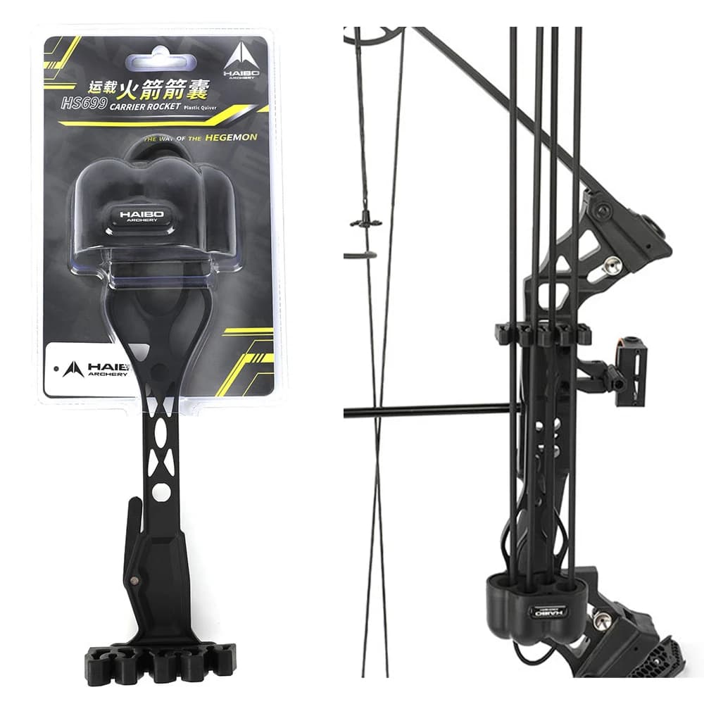 Faretra per frecce per tiro con l'arco Borsa a sgancio rapido a 4 frecce Nylon resistente leggero per accessori per bersagli da tiro con arco composto