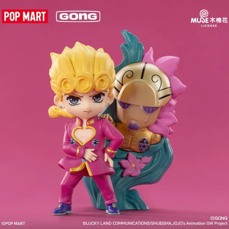 POP MART GONG JOJO's Bizarre Adventure Golden Wind Series Scatola misteriosa Scatola cieca autentica Indovina giocattoli Borsa Ornamento Figurine Casa