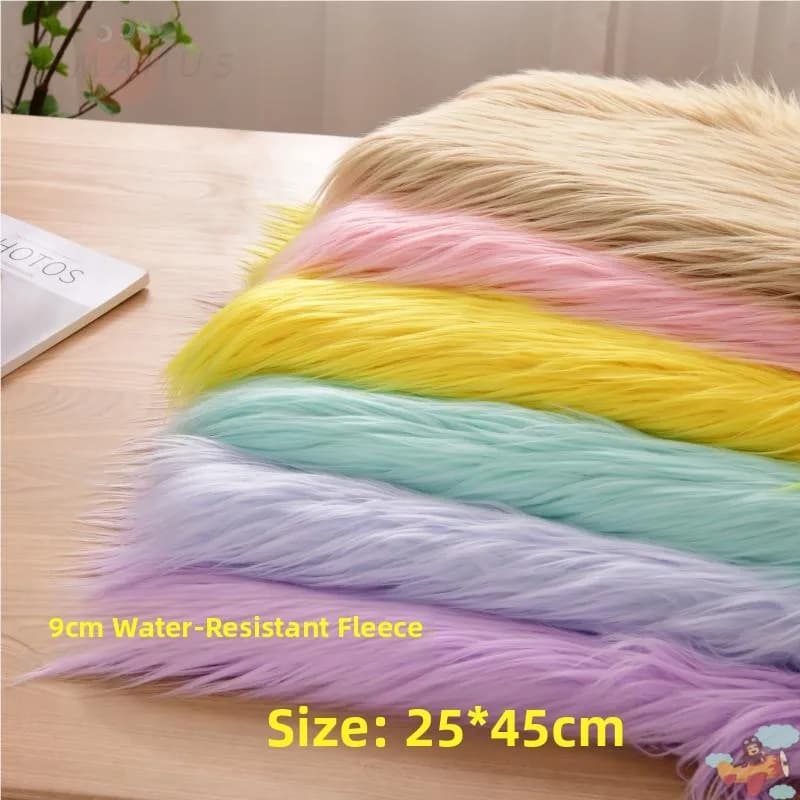 Pelo di peluche lungo in cotone 9 cm, rotolo, effetto cascata, fatto a mano, tessuto effetto pelo esplosivo per imbottitura fai da te di peluche morbidi